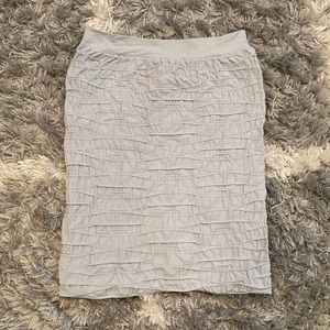 Blue Textured Skirt